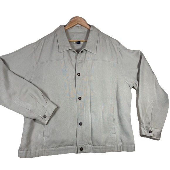 Tommy Bahama Other - Tommy Bahama Men XLarge Beige‎ Silk Jacket Cozy Butter Quiet Luxury 80s